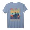 Pew Pew Madafakas Vintage verrückte Katze lustiges Grafik T-Shirt – Originelles Geschenk für Geburtstag, Vatertag, Muttertag & jeden Anlass