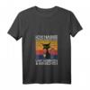 Damen Kaffee Katzen T-Shirt mit V-Ausschnitt - Lustiges 'Ich hasse Morgenmenschen' Design für Katzen- und Kaffeeliebhaberinnen
