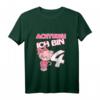 Kinder 4. Geburtstag T-Shirt mit Katze - Niedliches Geschenk für Mädchen zum Kindergeburtstag