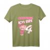 Kinder 4. Geburtstag T-Shirt mit Katze - Niedliches Geschenk für Mädchen zum Kindergeburtstag