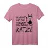 Lustiges Katzen Shirt 'Scheiss auf Den Prinzen Ich Nehme die Katze' – Originelles Geschenk für Katzenliebhaber, Freunde & Familie