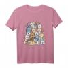 Happy Katzen Team T-Shirt mit Katzenmotiv – Lustiges Cartoon Design, Geschenkidee für Katzenliebhaber, Kinder, Damen & Herren zu Geburtstag & Weihnachten