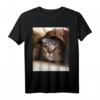 Traurige Katze Meme T-Shirt - Lustiges und Niedliches Katzen Design für Katzenliebhaber & Meme-Fans