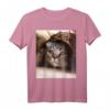 Traurige Katze Meme T-Shirt - Lustiges und Niedliches Katzen Design für Katzenliebhaber & Meme-Fans