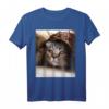 Traurige Katze Meme T-Shirt - Lustiges und Niedliches Katzen Design für Katzenliebhaber & Meme-Fans