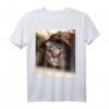 Traurige Katze Meme T-Shirt - Lustiges und Niedliches Katzen Design für Katzenliebhaber & Meme-Fans