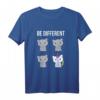 Be Different Shirt - Lustiges Katzenhemd mit handgezeichnetem Motiv, ideales Geburtstagsgeschenk für Katzenliebhaber und Freunde