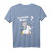 Süßes Kinder T-Shirt für 7-Jährige Mädchen mit Sternen, Katzen und Einhorn – Perfekt für Geburtstag, Kindergarten & Spielplatz