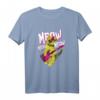 Meow Punk Rockstar Katze mit E-Gitarre - Lustiges Band & Festival T-Shirt für Rocker, Metal-Fans & Katzenliebhaber