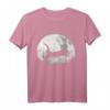 Katzenliebhaber Geschenk - Lustiges CAT MOOM Katzen Mond Silhouette T-Shirt für Geburtstage & Weihnachten