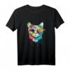 Pop Art Katze Katzen T-Shirt – Süßes Katzenmotiv für Katzenliebhaber, Tierfreunde und als Geschenk zum Geburtstag, Muttertag, Vatertag & Weihnachten