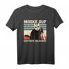 Lustiges Katzenshirt mit schwarzem Humor - Maske auf Kontakte halbieren | Für Zyniker, Goths, Metaller & Halloween