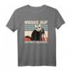 Lustiges Katzenshirt mit schwarzem Humor - Maske auf Kontakte halbieren | Für Zyniker, Goths, Metaller & Halloween