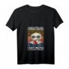 Damen That's What I Do I Drink Coffee I Hate People Kaffee Katze T-Shirt mit V-Ausschnitt – Lustiges Frauen T-Shirt für Kaffeeliebhaberinnen und Katzenfans