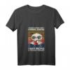 Damen That's What I Do I Drink Coffee I Hate People Kaffee Katze T-Shirt mit V-Ausschnitt – Lustiges Frauen T-Shirt für Kaffeeliebhaberinnen und Katzenfans