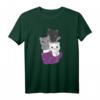 Asexuelle Flagge Pride LGBTQ Katzen T-Shirt – Unterstützung für Asexuelle und Pride Monat im Juni