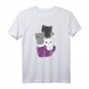 Asexuelle Flagge Pride LGBTQ Katzen T-Shirt – Unterstützung für Asexuelle und Pride Monat im Juni