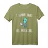 Vibrantes Alien mit Katze T-Shirt – Lustiges Geschenk für Katzen- und Alien-Liebhaber zu Geburtstag oder Weihnachten