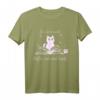 Witziges Katzen- und Kaffee-T-Shirt für Kaffeeliebhaber, Buchfans und Tierfreunde – Perfektes Geschenk für Morgengruß- und Humorliebhaber