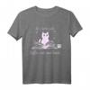 Witziges Katzen- und Kaffee-T-Shirt für Kaffeeliebhaber, Buchfans und Tierfreunde – Perfektes Geschenk für Morgengruß- und Humorliebhaber