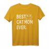Best Cat Mom Ever - Lustiges Katzen T-Shirt für Katzenbesitzerinnen & Tierliebhaber, ideales Geschenk für Katzenmütter