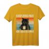 Kaffee Redet Nicht Lustiges Spruch T-Shirt mit Katze – Perfektes Geschenk für Kaffeeliebhaber, Berufstätige und Morgenmuffel