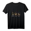 Damen Katzenliebhaber T-Shirt mit Peace, Liebe & Leopard Herz – Niedliches Tiermotiv mit V-Ausschnitt