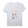 Damen T-Shirt mit V-Ausschnitt - Zuhause ist wo meine Katzen sind, süßes Geschenk für Katzenliebhaberinnen, Mütter & Frauen