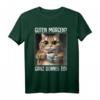 Kaffe Morgenmuffel Mitarbeiter Spruch Lustig Katze Geschenk T-Shirt - Ironischer Witz für Arbeit, Teenager & Katzenliebhaber