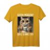 Kaffe Morgenmuffel Mitarbeiter Spruch Lustig Katze Geschenk T-Shirt - Ironischer Witz für Arbeit, Teenager & Katzenliebhaber