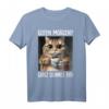 Kaffe Morgenmuffel Mitarbeiter Spruch Lustig Katze Geschenk T-Shirt - Ironischer Witz für Arbeit, Teenager & Katzenliebhaber