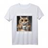 Kaffe Morgenmuffel Mitarbeiter Spruch Lustig Katze Geschenk T-Shirt - Ironischer Witz für Arbeit, Teenager & Katzenliebhaber