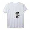 Damen Stubentiger Schwarze Katze Kater Katzen T-Shirt mit V-Ausschnitt - Lustiges Katzenmotiv für Katzenliebhaber & Geschenkideen