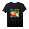 Best Cat Mom Ever T-Shirt für Katzenliebhaberinnen – Lustiges Retro Vintage Design für Tiermütter und Katzenfans