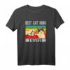 Best Cat Mom Ever T-Shirt für Katzenliebhaberinnen – Lustiges Retro Vintage Design für Tiermütter und Katzenfans