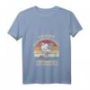 Damen T-Shirt mit Katze und V-Ausschnitt - Ich hasse Morgenmensch und Morgen - Lustiges Geschenk für Büroangestellte, Kollegen und Langschläfer