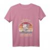 Damen T-Shirt mit Katze und V-Ausschnitt - Ich hasse Morgenmensch und Morgen - Lustiges Geschenk für Büroangestellte, Kollegen und Langschläfer