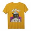 Lasers Are Aliens Funny Conspiracy Theorist Katze Alufolie Hut T-Shirt – Lustiges Geschenk für Verschwörungstheoretiker und Katzenfans