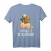 Katzen Offizielles Schlafshirt Katze – Bequemes T-Shirt für Katzenliebhaber, perfekt zum Schlafen, als Geschenk zu Weihnachten oder Geburtstag