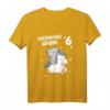 Kinder T-Shirt für 6-Jährige Mädchen mit Sternen & Katze - Süßes Geburtstagsdesign, perfekt für Party, Kindergarten & Spielplatz