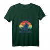 Damen Cat Pew Pew Madafakas Vintage Retro Lustiges Katze T-Shirt mit V-Ausschnitt – Humorvolles Statement-Shirt für Katzenfans