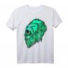 Grün Mint Löwen Kopf T-Shirt – Majestätisches Tiermotiv für Katzen- und Tierliebhaber, Geschenkidee