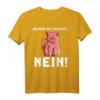 Lustiges Katzen T-Shirt mit Spruch 'Bevor du fragst Nein' – Perfektes Geschenk für Zyniker, Misanthropen und Ironie-Liebhaber