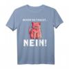 Lustiges Katzen T-Shirt mit Spruch 'Bevor du fragst Nein' – Perfektes Geschenk für Zyniker, Misanthropen und Ironie-Liebhaber