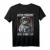 Kaffee Morgenmuffel Mitarbeiter Spruch Lustig Katze Geschenk T-Shirt – Witziges Ironisches Outfit für Langschläfer, Arbeitskollegen & Teenager