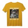 Kaffee Morgenmuffel Mitarbeiter Spruch Lustig Katze Geschenk T-Shirt – Witziges Ironisches Outfit für Langschläfer, Arbeitskollegen & Teenager