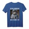 Kaffee Morgenmuffel Mitarbeiter Spruch Lustig Katze Geschenk T-Shirt – Witziges Ironisches Outfit für Langschläfer, Arbeitskollegen & Teenager