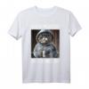 Kaffee Morgenmuffel Mitarbeiter Spruch Lustig Katze Geschenk T-Shirt – Witziges Ironisches Outfit für Langschläfer, Arbeitskollegen & Teenager
