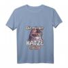 Damen T-Shirt mit lustigem Katzen Spruch - Tiermotive, V-Ausschnitt, Perfekt für Katzenliebhaber & Tierfreunde zum Geburtstag, Weihnachten & Valentinstag