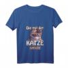 Damen T-Shirt mit lustigem Katzen Spruch - Tiermotive, V-Ausschnitt, Perfekt für Katzenliebhaber & Tierfreunde zum Geburtstag, Weihnachten & Valentinstag